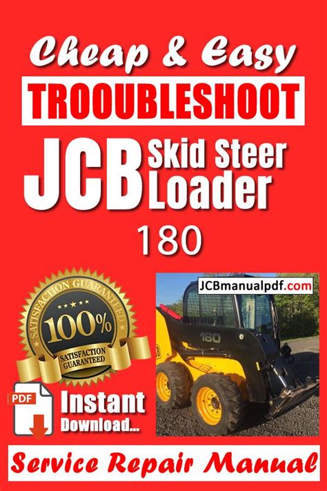 jcb 180 skid steer specs|jcb skid steer manual.